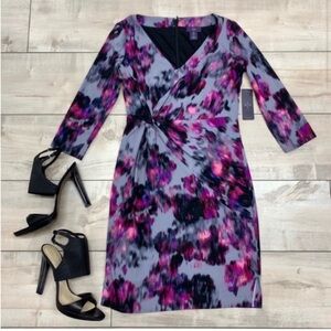 HP! NWT NYDJ Sylvia printed berry dress petite